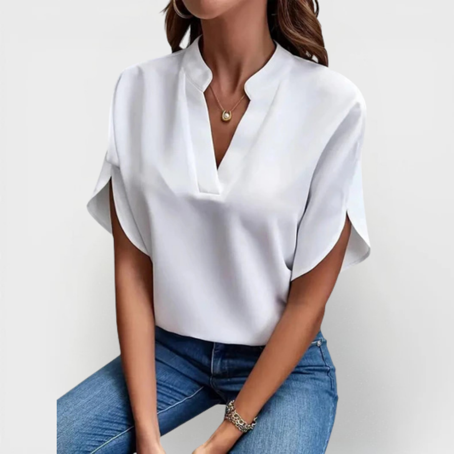 Beatrix | Soft and Elegant V-Neck Shirt