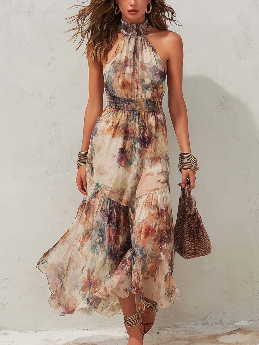 Adelaide | Vintage Floral Soft Midi Dress
