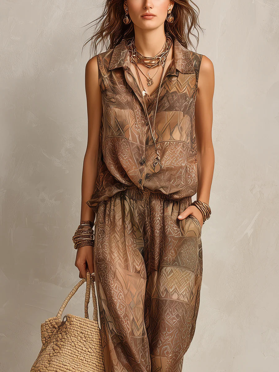 Briar | Relaxed Printed Jumpsuit