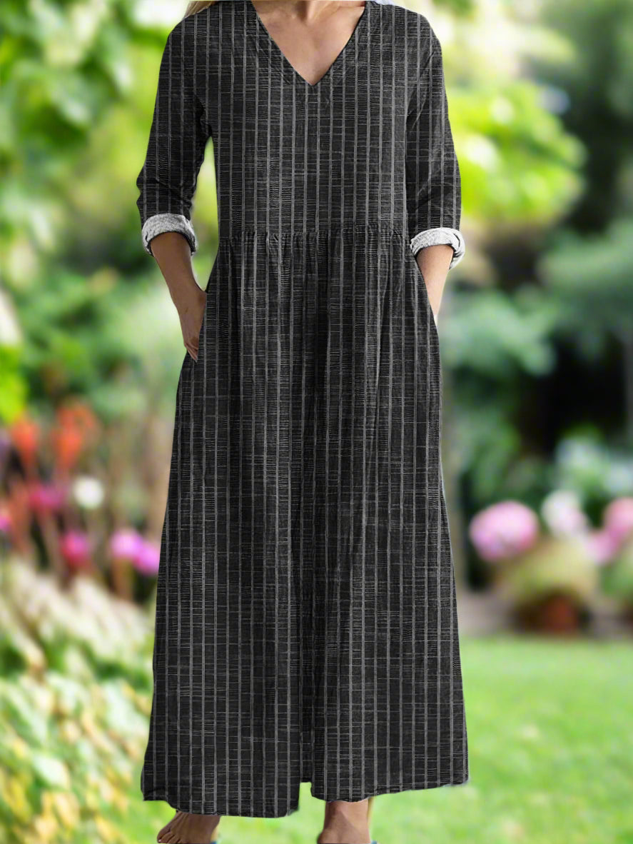 Dabria - Casual Classic Striped Dress