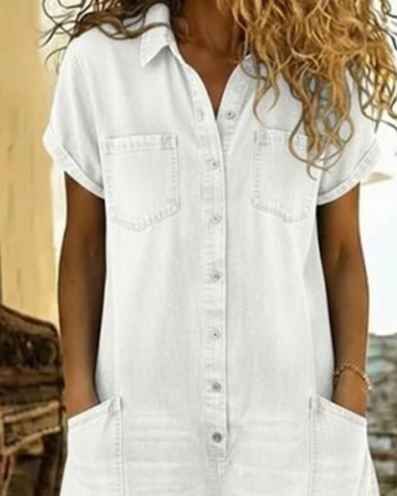Briar | Short Sleeve Playsuit Dress