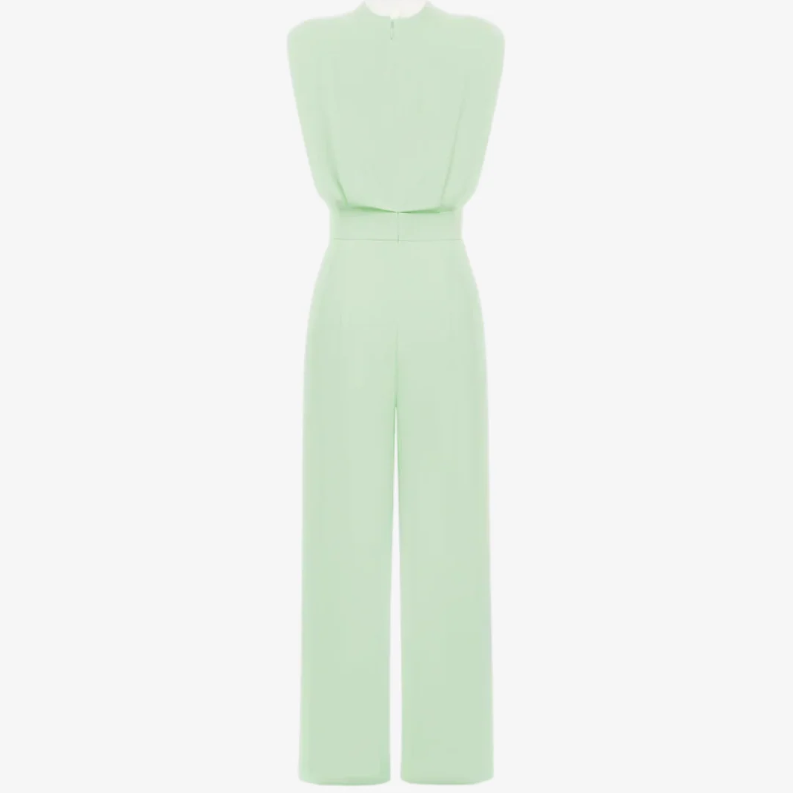 Cordelia | Elegant Sleeveless Belted Wide-Leg Jumpsuit