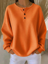 Anne™ - Casual Sweatshirt with Collar