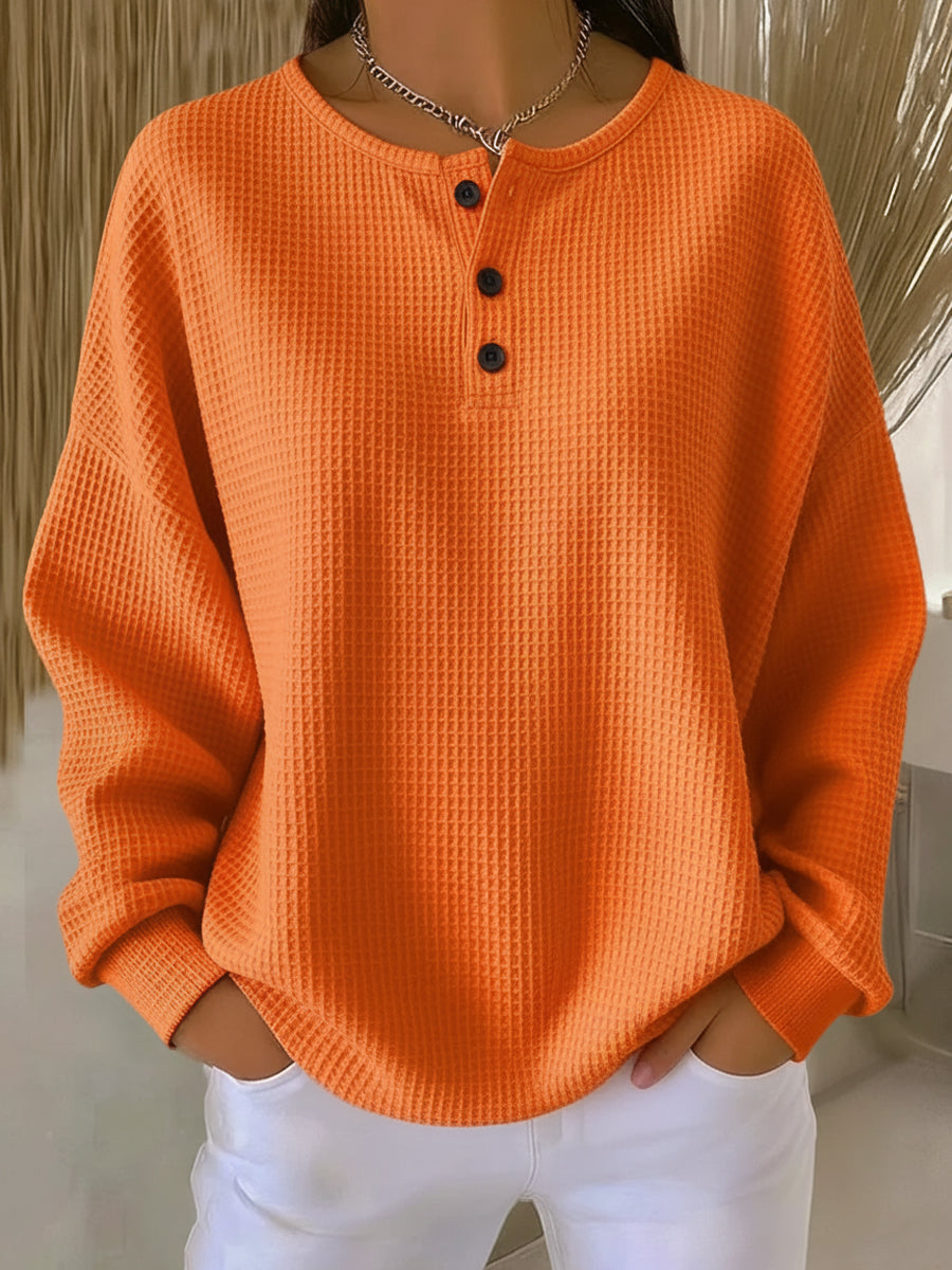 Anne™ - Casual Sweatshirt with Collar