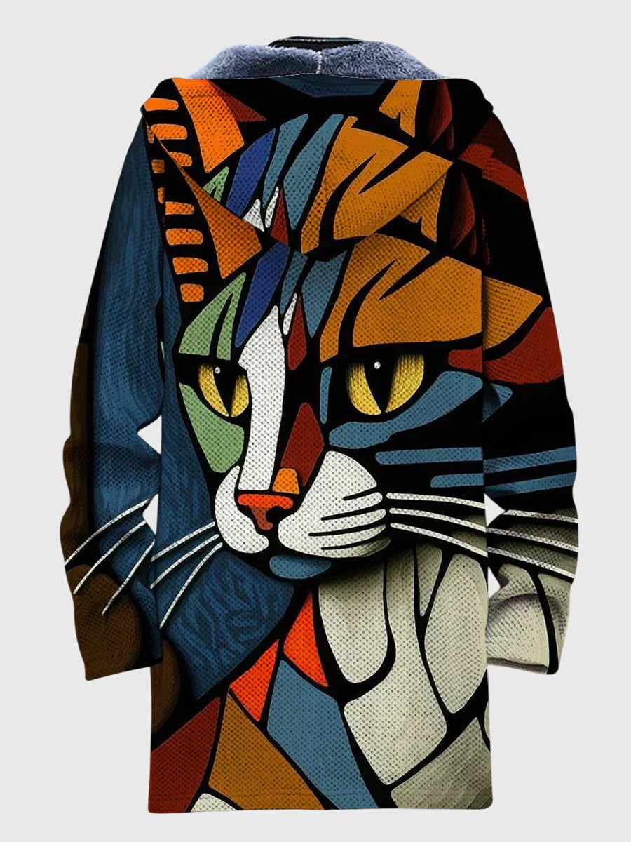 Anna | Jacket with Artistic Print