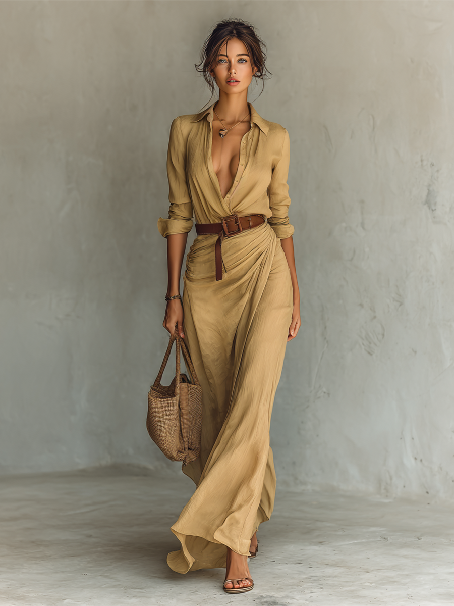 Aria - Long Sleeve Maxi Dress