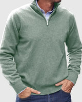 Cashmere Zip-Up Sweater