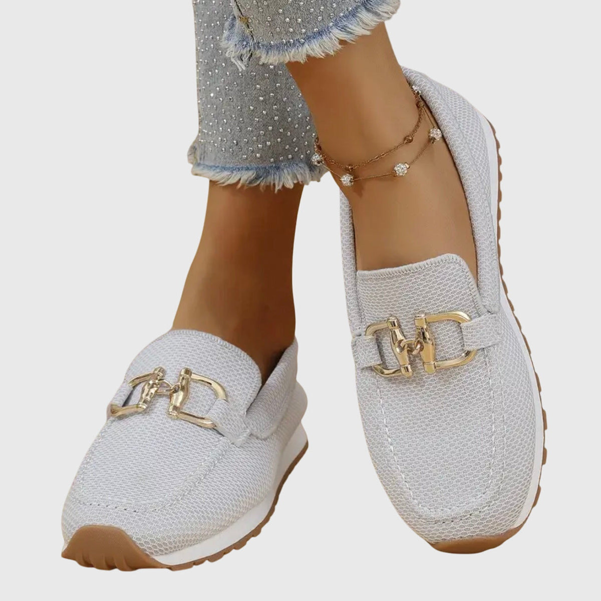 EMMA – ELEGANT TEXTURED SLIP-ON COMFORT LOAFERS