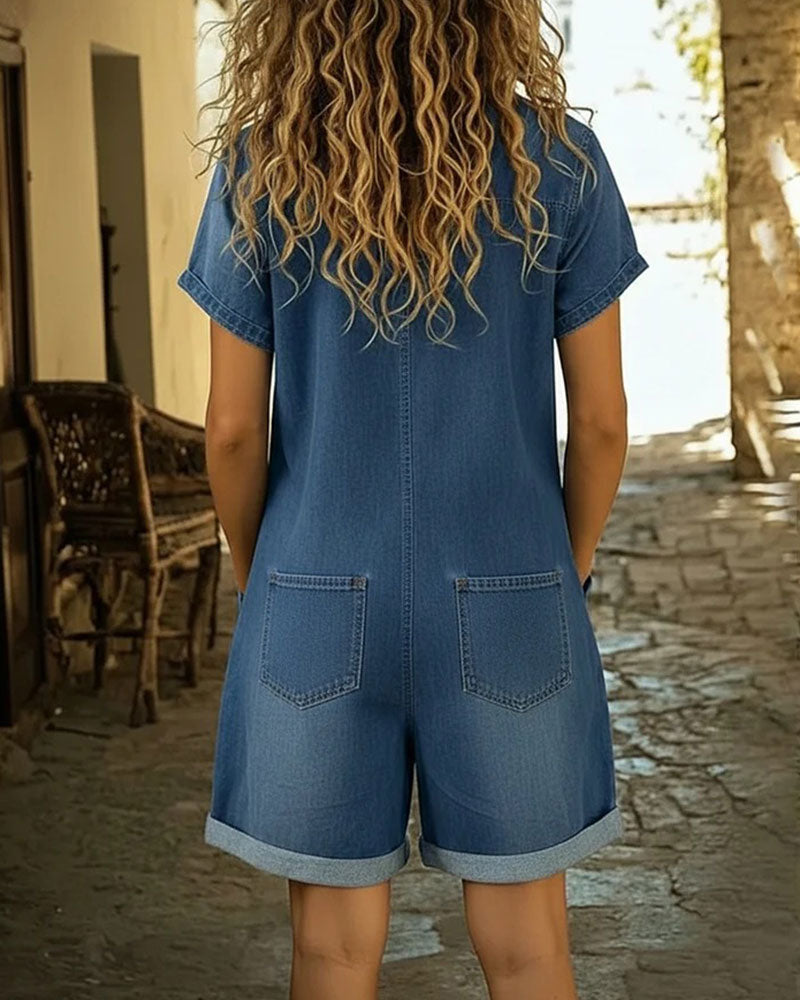 Briar | Short Sleeve Playsuit Dress