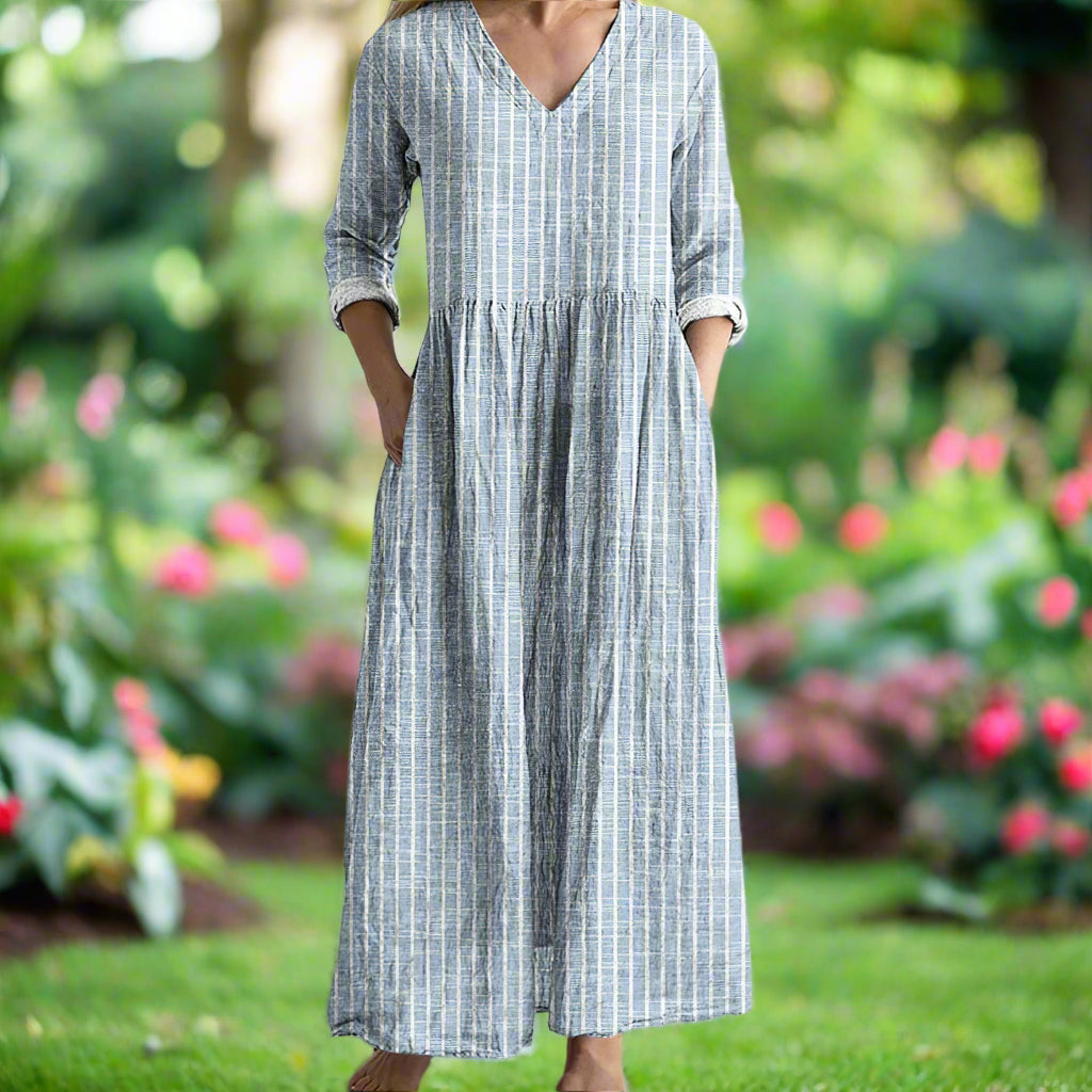 Dabria - Casual Classic Striped Dress