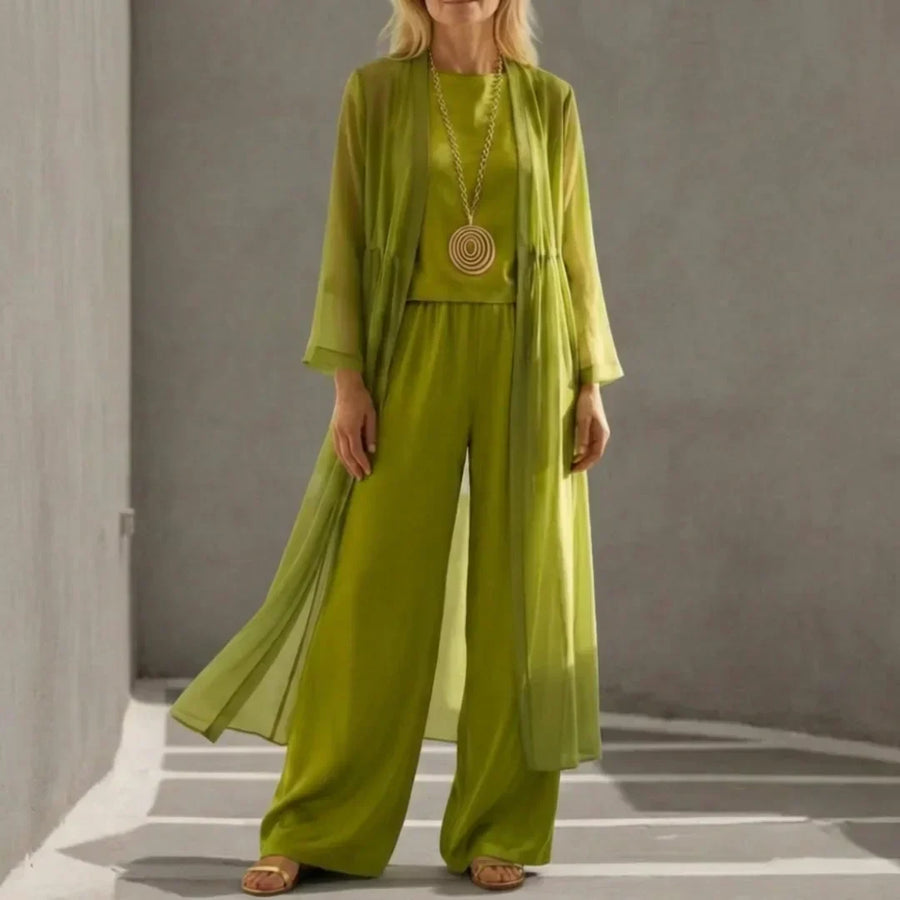 Bryony | Relaxed Drapey Tunic and Wide-Leg Pants Co-Ord Set