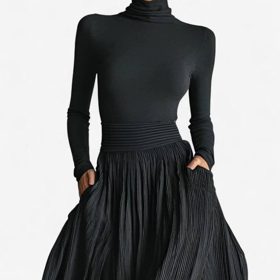 Aline - High Waist Maxi Skirt Plus Shirt