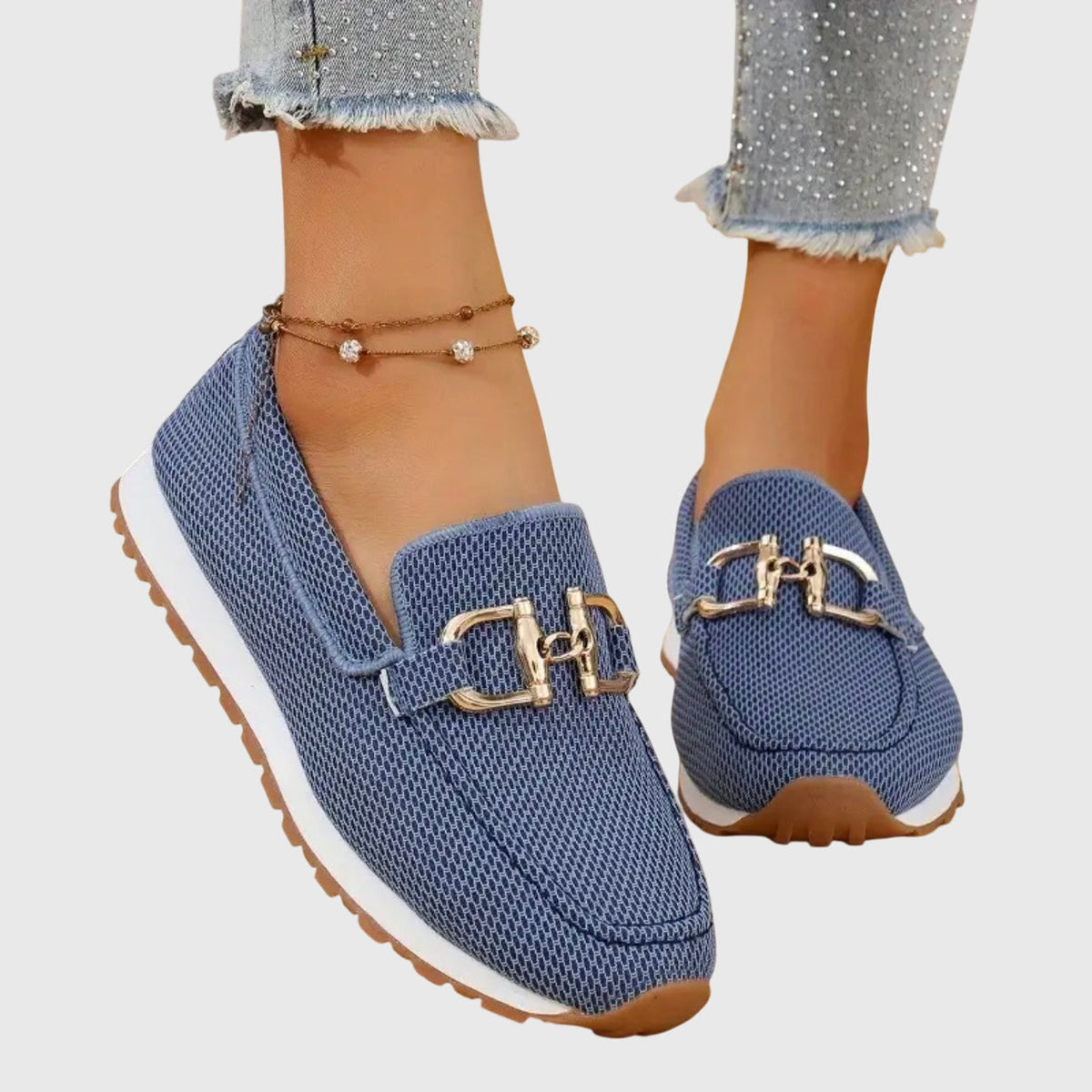 EMMA – ELEGANT TEXTURED SLIP-ON COMFORT LOAFERS
