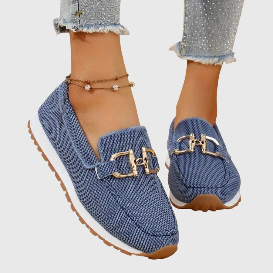 EMMA – ELEGANT TEXTURED SLIP-ON COMFORT LOAFERS