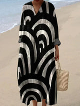 Cynthia - Summer Breeze Printed Maxi Dress