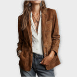 Brown Vintage Suede Blazer