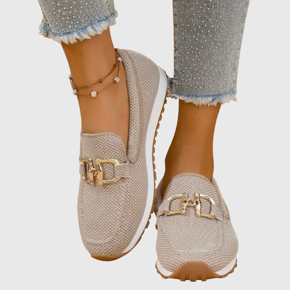 EMMA – ELEGANT TEXTURED SLIP-ON COMFORT LOAFERS