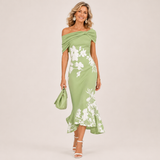 Althea Floral Contour Midi Dress
