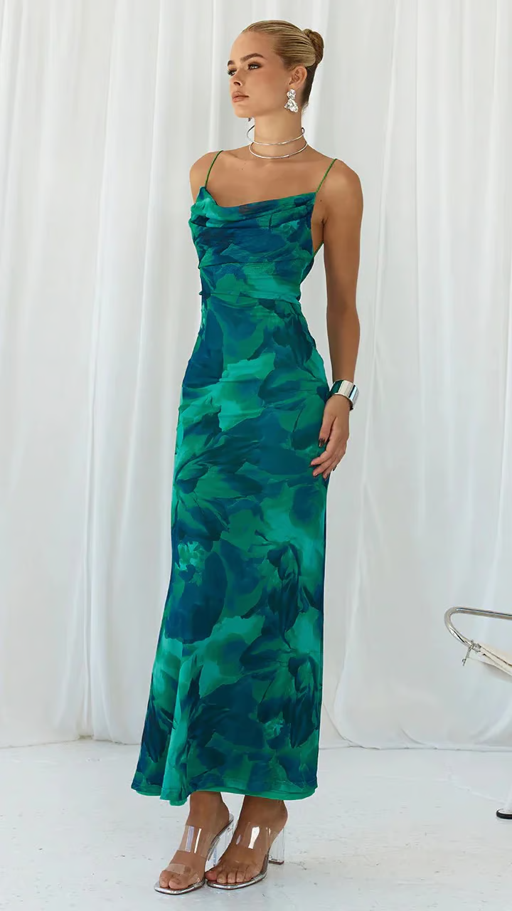 Ainsley - Sleeveless Club Party Bodycon Maxi Dress