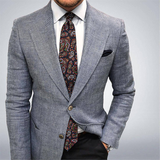 Alistair | Men's Textured Tailored Blazer with Notch Lapel