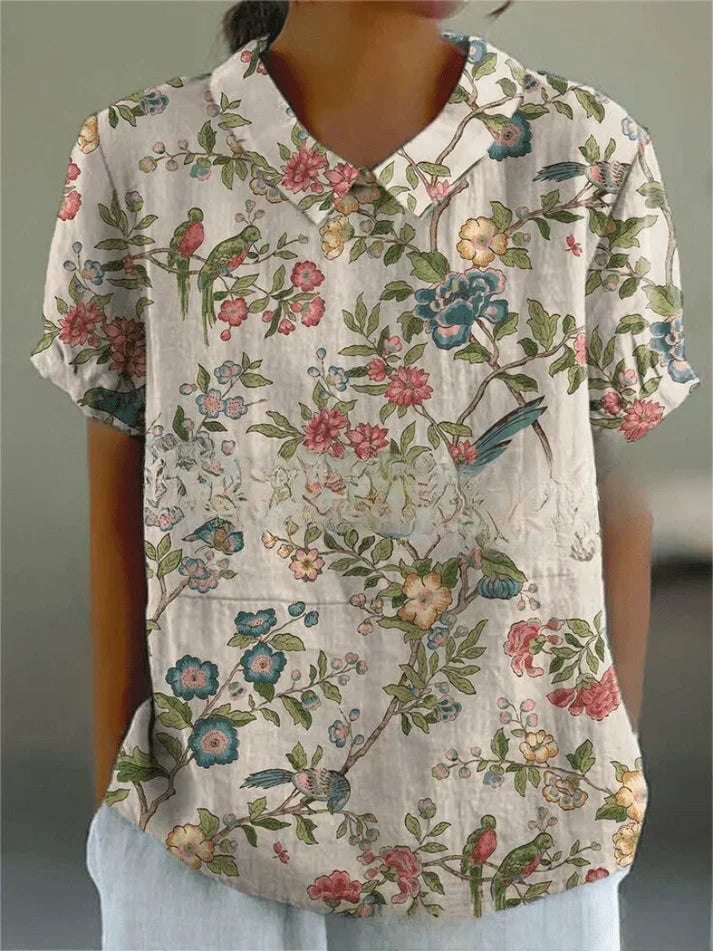 Devika - Floral Pattern Blouse