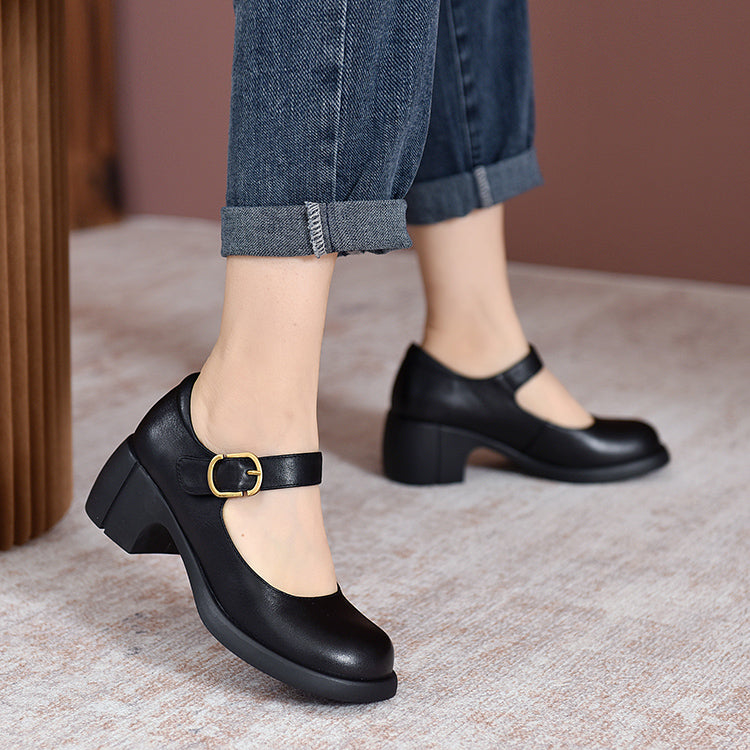 Agnes ™ | Leather Mary Janes