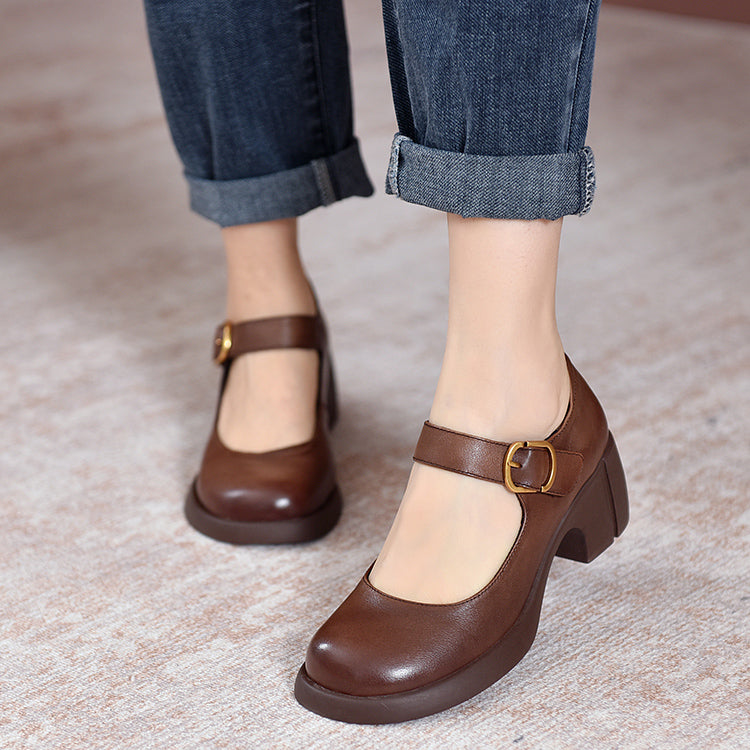 Agnes ™ | Leather Mary Janes