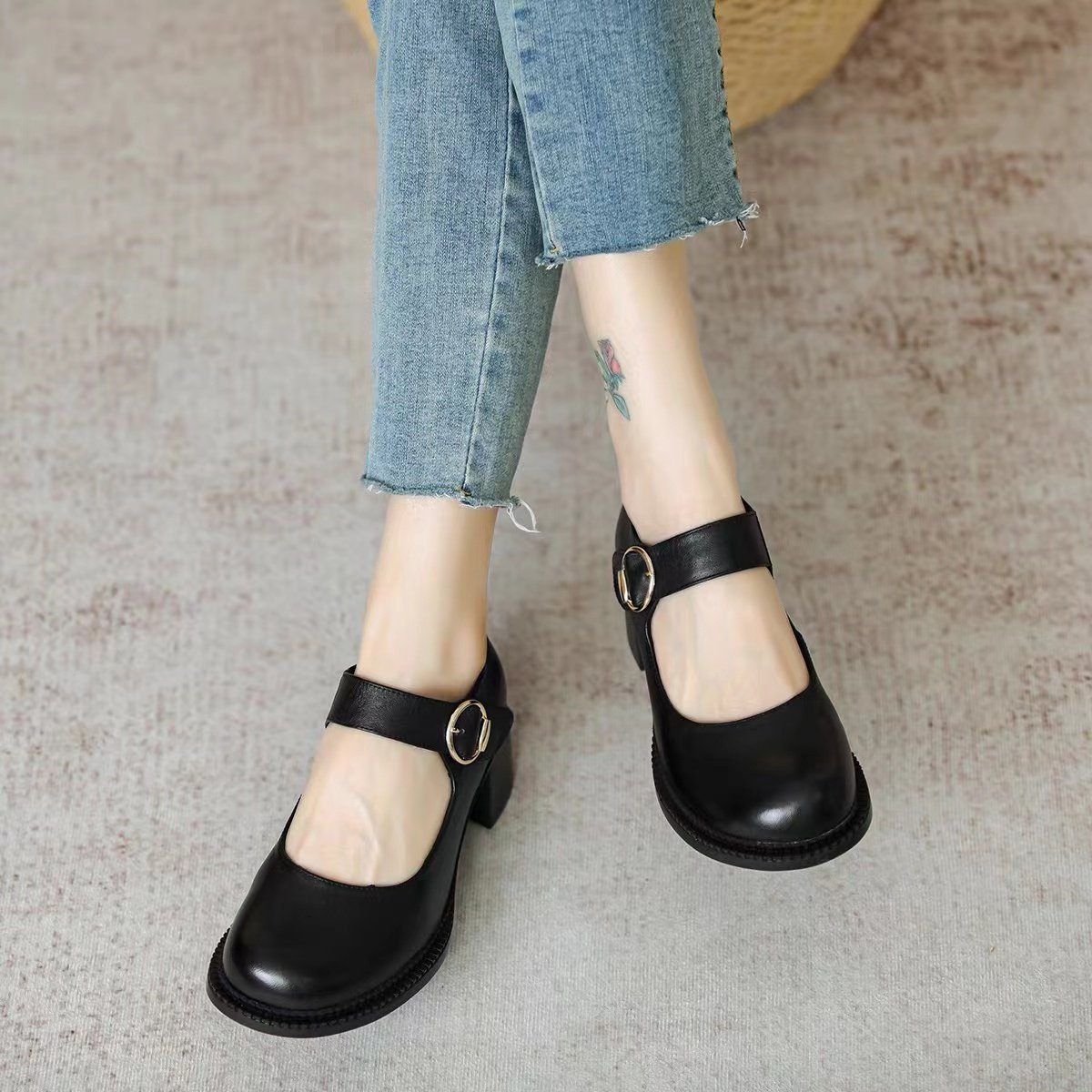 Agnes ™ | Leather Mary Janes