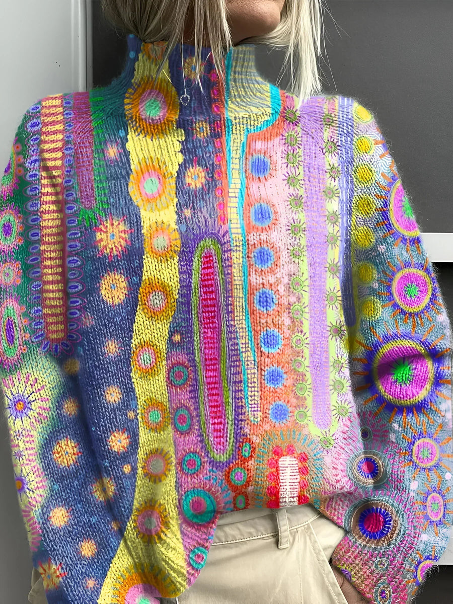 Daphne - Colorful Knitted Turtleneck Sweaters