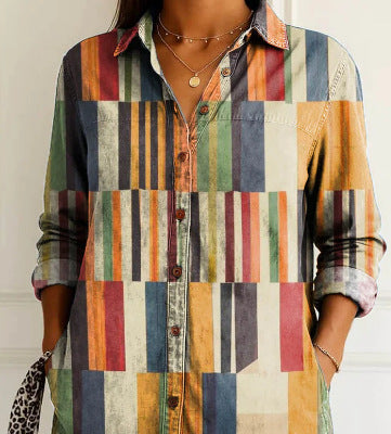 Dahlia | Patchwork Square Blouse